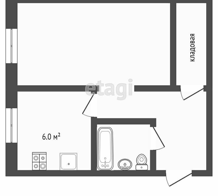 квартира г Челябинск р-н Тракторозаводский ул Грибоедова 3 фото 24