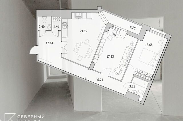 метро Проспект Просвещения дом 7к/1 ЖК Байрон округ № 15 фото