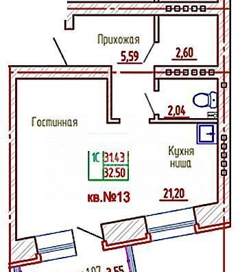 квартира р-н Емельяновский п Солонцы ул Кирпичная 19 сельсовет, Красноярск, Солонцовский фото 18