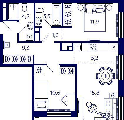 р-н Октябрьский ул Энтузиастов 7в ЖК Tau House д. 7 фото