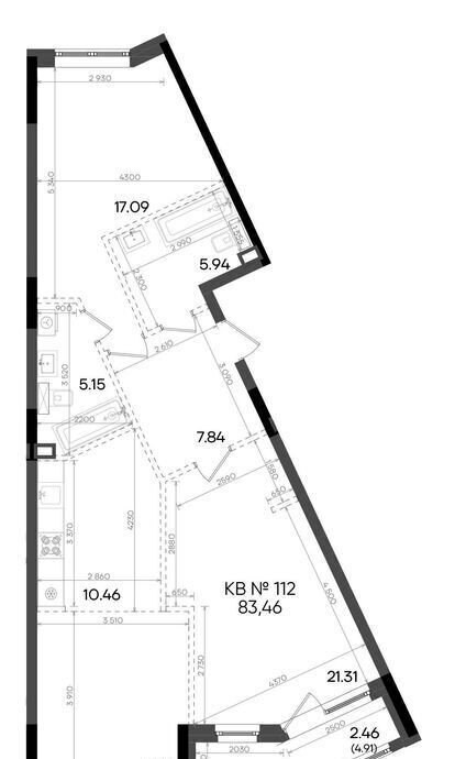 квартира г Казань метро Горки р-н Советский ул Аделя Кутуя 181 фото 6