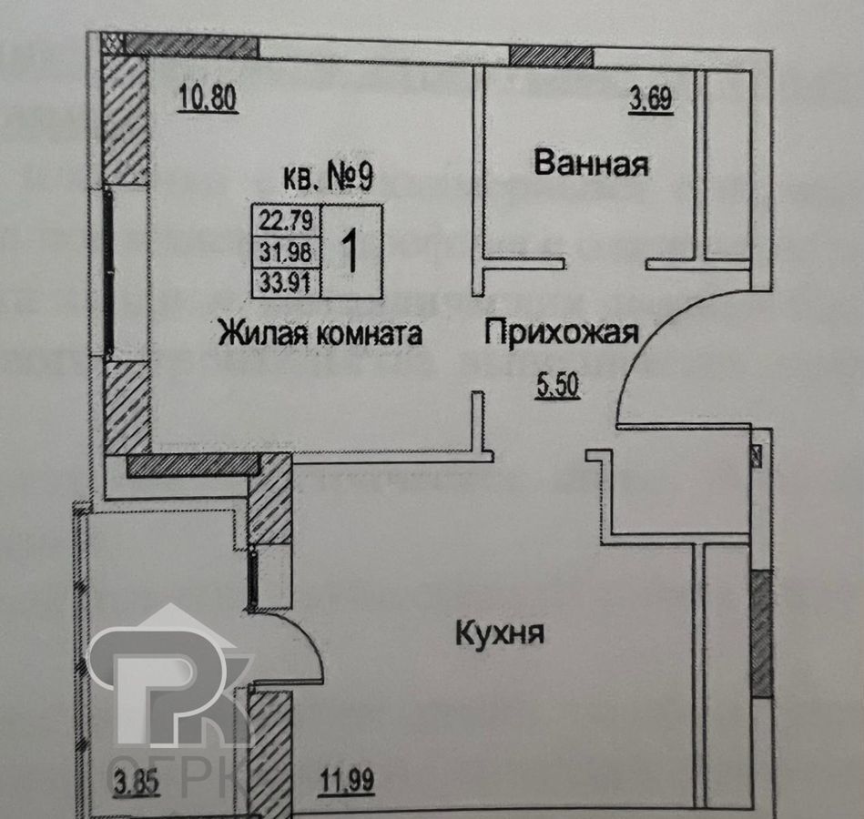 квартира городской округ Щёлково рп Монино ЖК «Новоград Монино» ул. Генерала Ковачевича, 10к 1, г. о. Щёлково фото 7