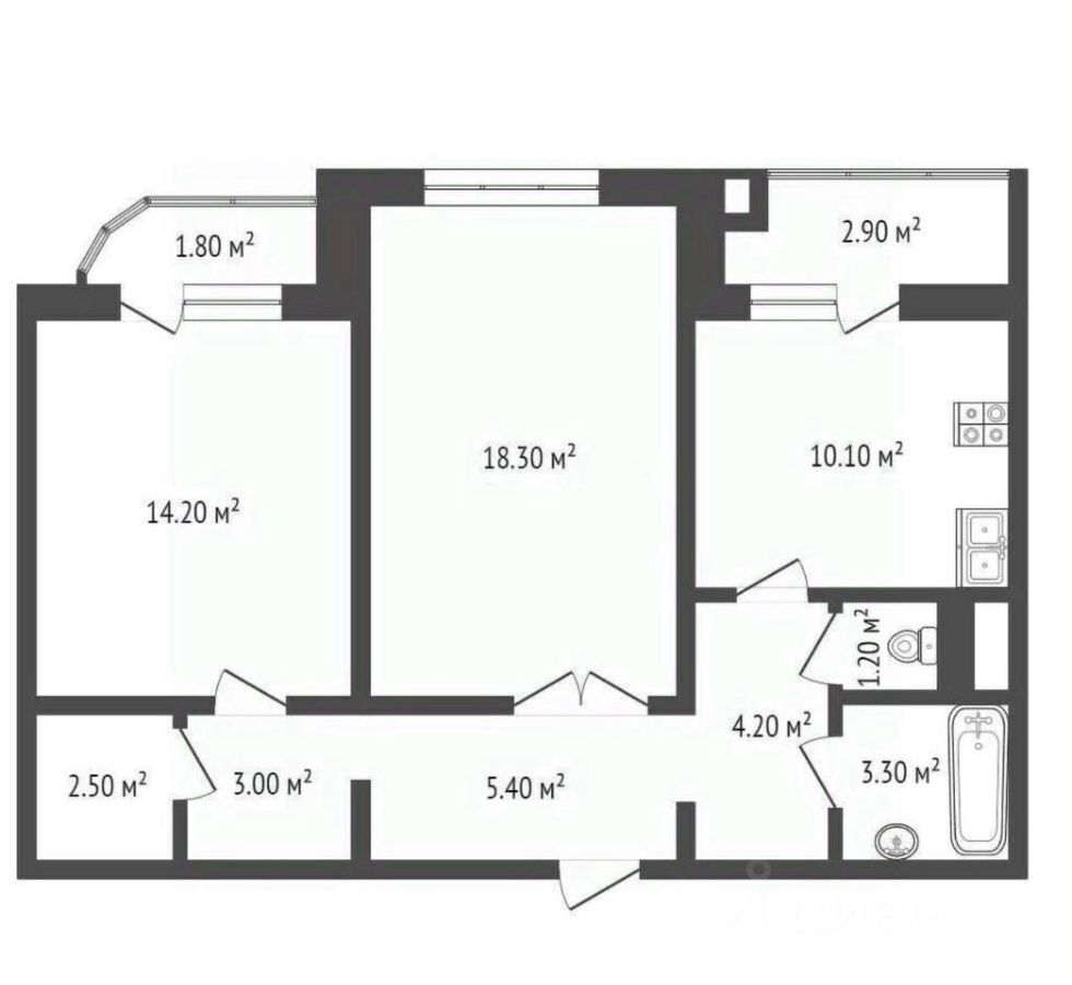 квартира г Москва метро Ховрино ул Совхозная 10 Химки, Московская область фото 40