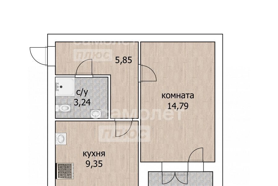 квартира г Уфа р-н Кировский ул Академика Курчатова 65/11 ЖК «Вишня» фото 28