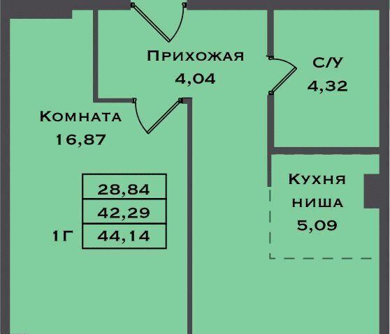 квартира г Сургут ул Игоря Киртбая 1а 51-й фото 1