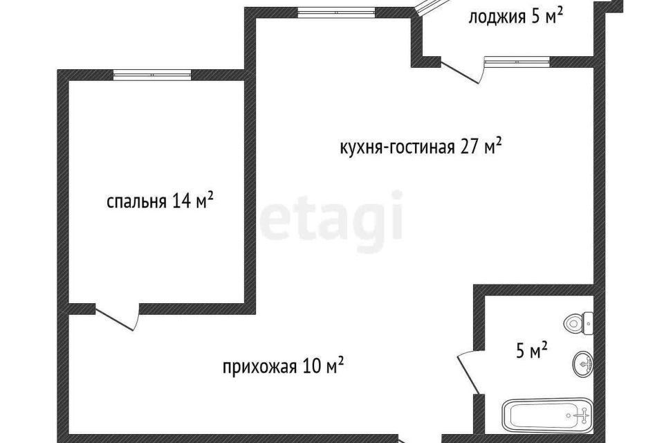 квартира г Краснодар р-н Прикубанский ул Командорская 6 ЖК «Альпы» муниципальное образование Краснодар фото 10