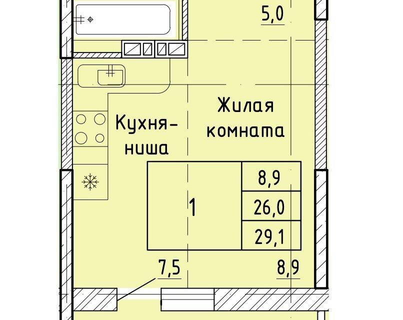 квартира г Артем Артёмовский городской округ, Клубный посёлок Сочи парк фото 1