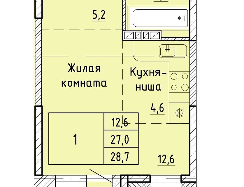 квартира г Артем Артёмовский городской округ, Клубный посёлок Сочи парк фото 1