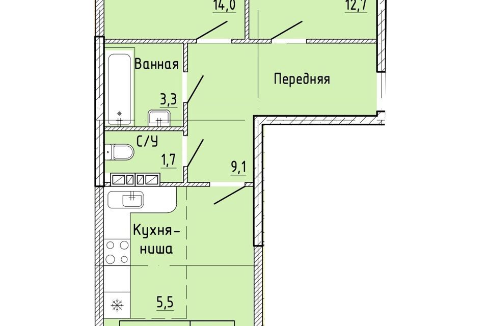 квартира г Артем Артёмовский городской округ, Клубный посёлок Сочи парк фото 1