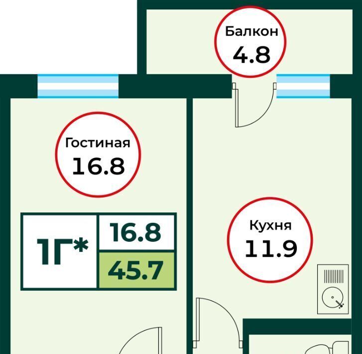 квартира р-н Емельяновский п Солонцы фото 1