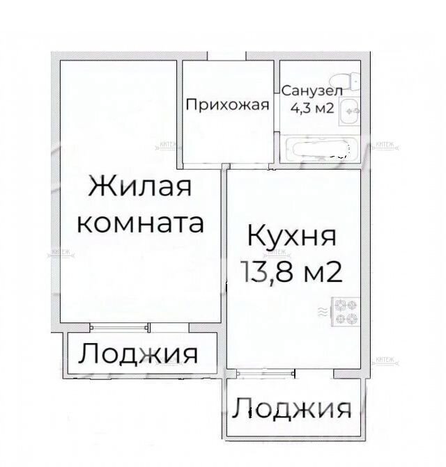 квартира г Калуга р-н Московский ул Азаровская 34к/1 фото 7