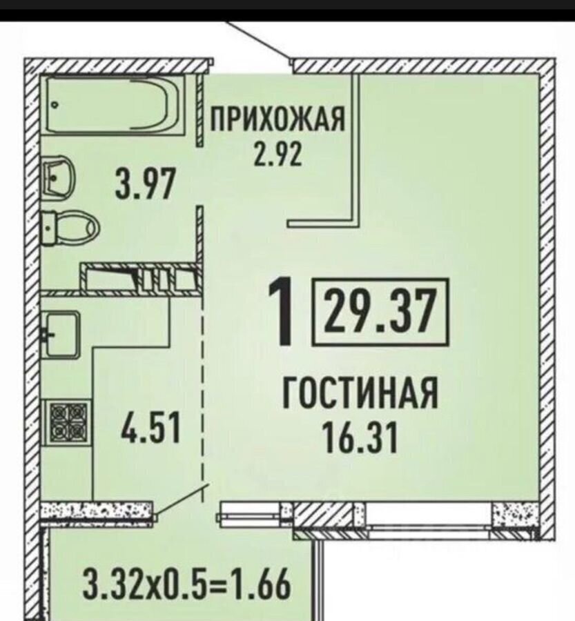 квартира г Краснодар р-н Прикубанский ул им. Героя Яцкова И.В. 37 фото 12