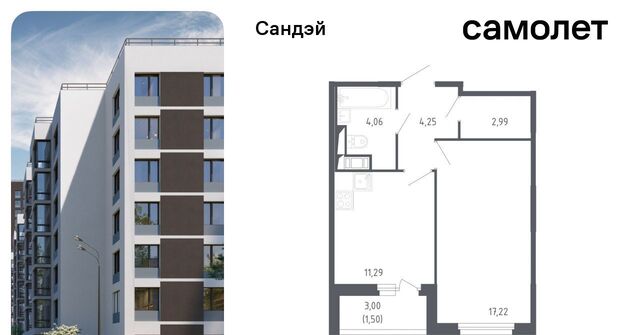 метро Проспект Ветеранов ЖК «Сандэй» 7/2 округ Константиновское фото