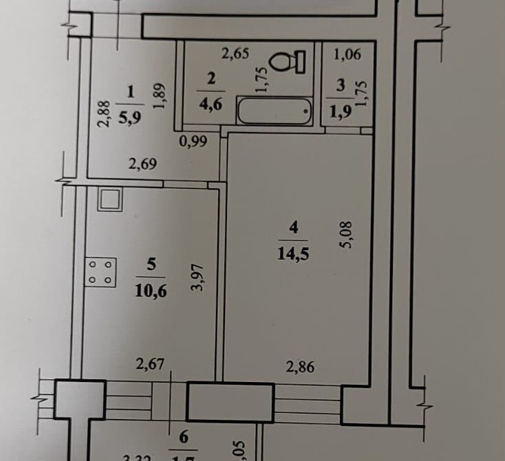 квартира г Чита р-н Ингодинский ул 3-я Забайкальская 1 ЖК «Видный» фото 7