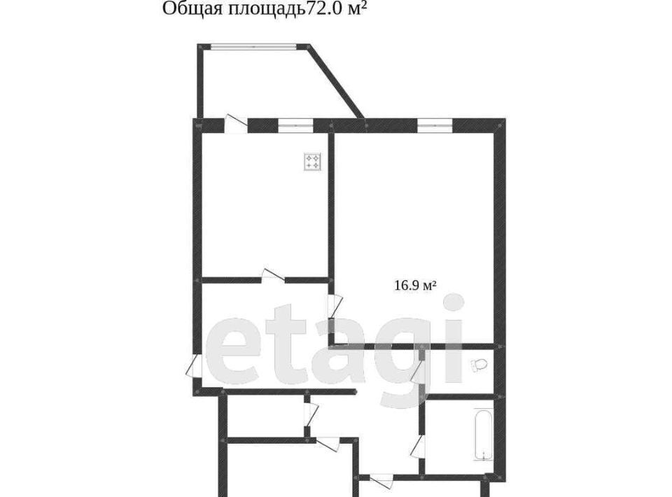 квартира г Сургут ул Мелик-Карамова 25/2 23-й фото 2