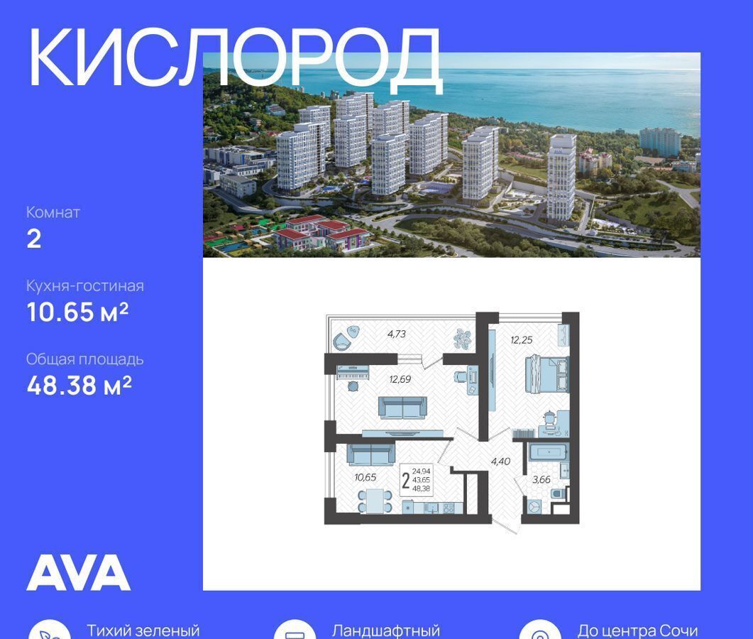 квартира г Сочи р-н Хостинский ул Ясногорская 5 фото 1