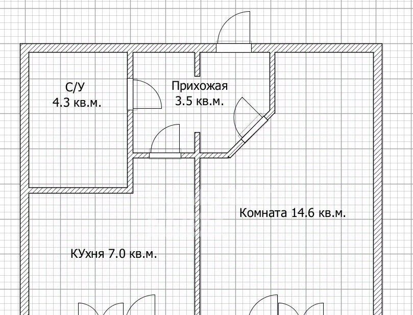 квартира г Брянск р-н Бежицкий ул Флотская 30 фото 2