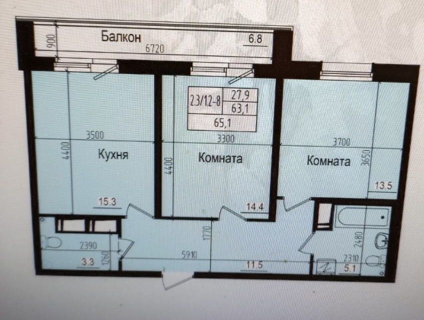 квартира г Санкт-Петербург п Парголово Ольгинская дорога Выборгский, 3/20 ст 1 фото 2