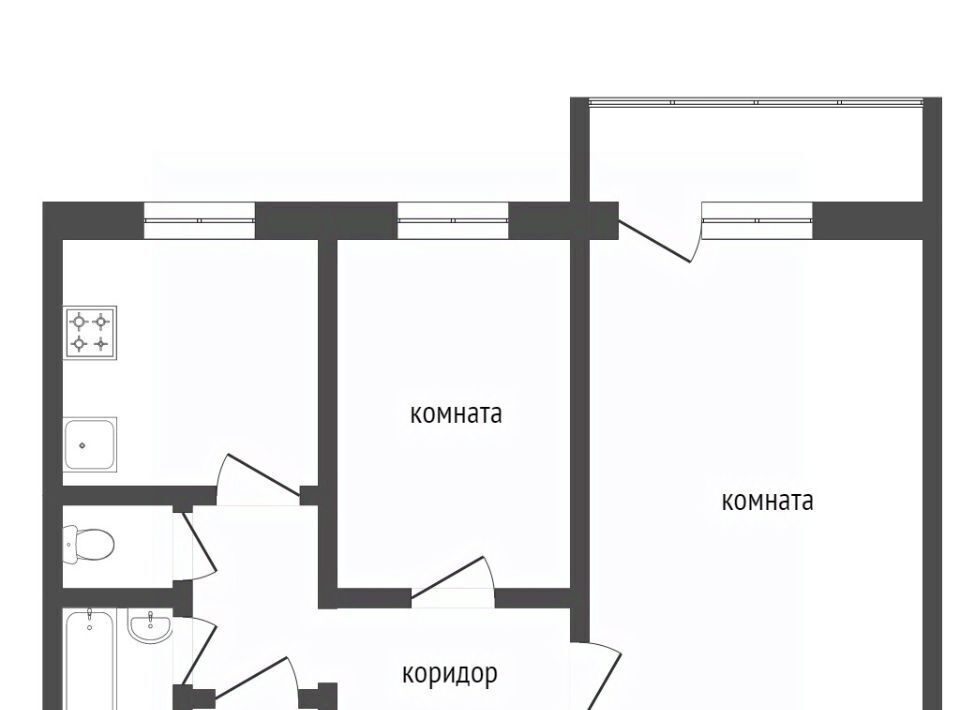 квартира г Амурск пр-кт Строителей 42 городское поселение Амурск фото 23