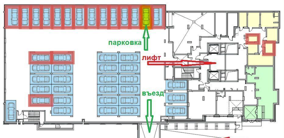 машиноместо г Новосибирск метро Площадь Гарина-Михайловского р-н Железнодорожный ул Фабричная 65/4 фото 1