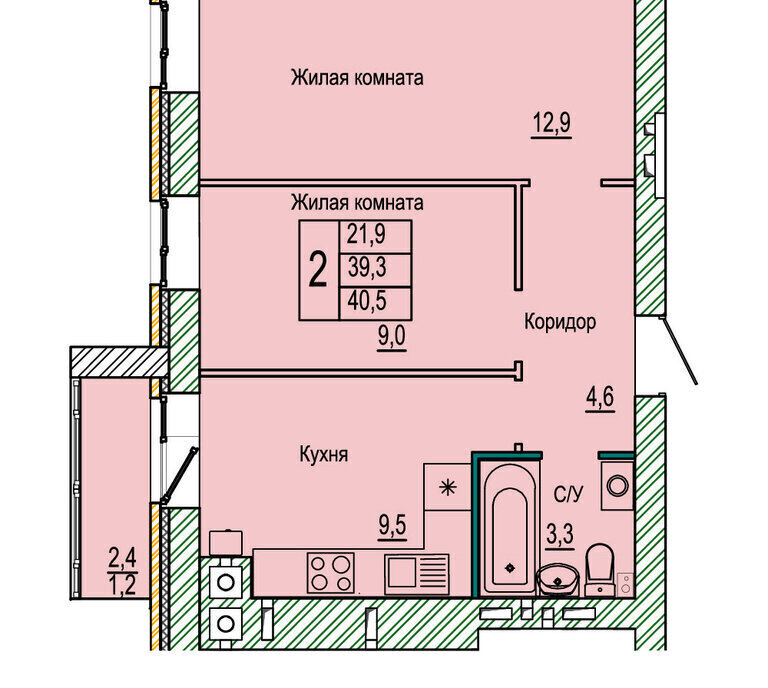 квартира г Волгоград р-н Кировский ЖК «Колизей» фото 1