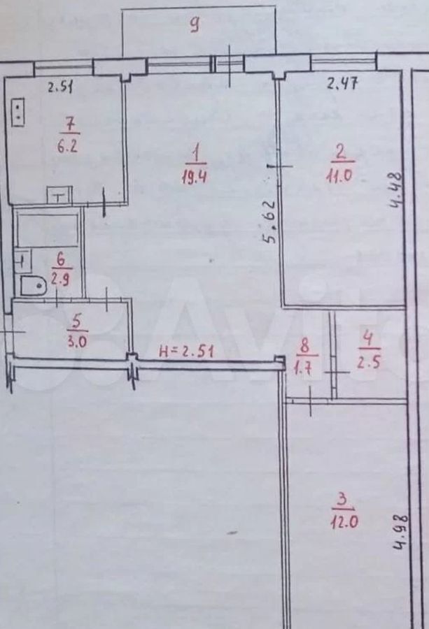 квартира г Петрозаводск р-н Октябрьский ул Московская 3 Октябрьский фото 14