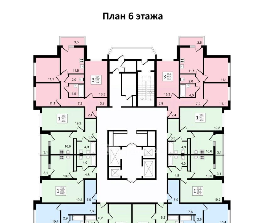 квартира г Воронеж р-н Коминтерновский пр-кт Московский 179/14 ЖК «Задонье» фото 24