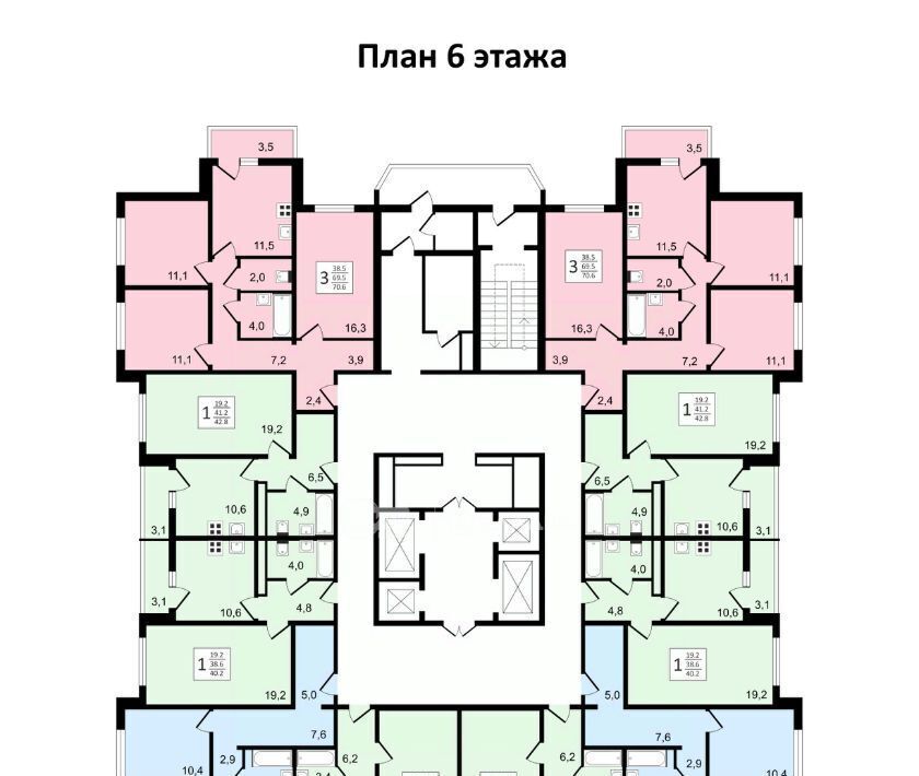 квартира г Воронеж р-н Коминтерновский пр-кт Московский 179/14 ЖК «Задонье» фото 26