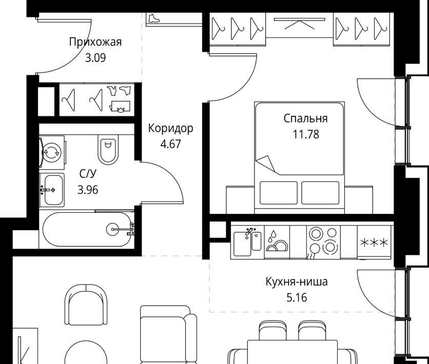 квартира г Москва метро Улица Сергея Эйзенштейна пр-кт Мира 186ас/1 фото 1