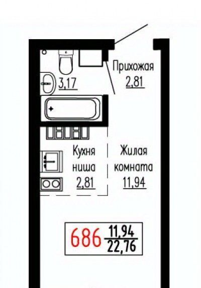 квартира г Екатеринбург Ботаническая ул Лыжников 3 фото 1