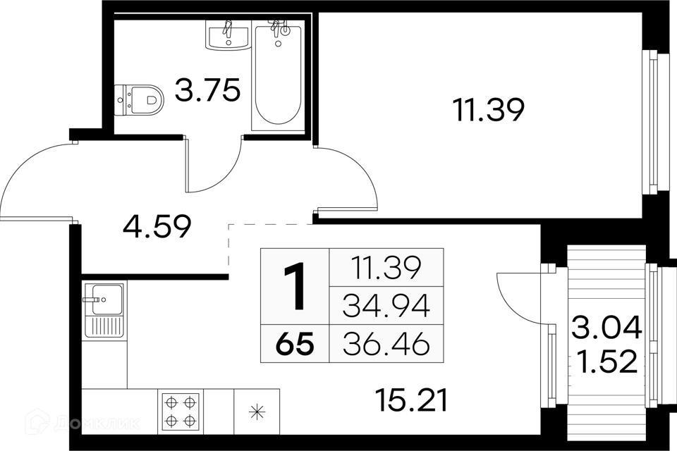 квартира г Санкт-Петербург п Парголово Выборгский, Жилой комплекс GloraX Парголово фото 1