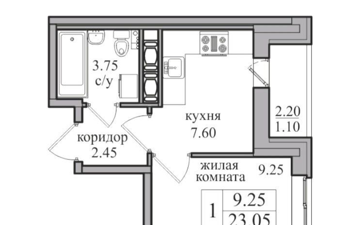 квартира г Санкт-Петербург п Парголово ул Заречная 38к/1 метро Парнас фото 4