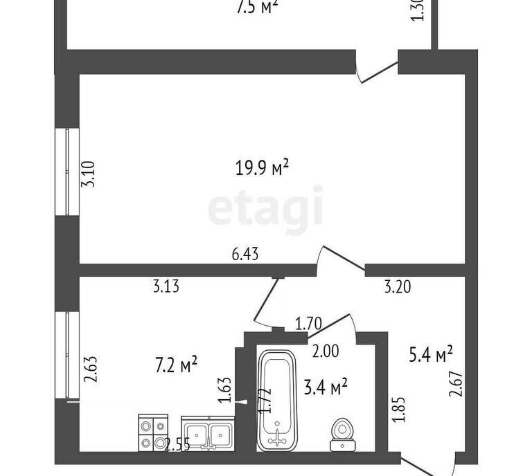 квартира г Стерлитамак ул Артема 39 фото 16