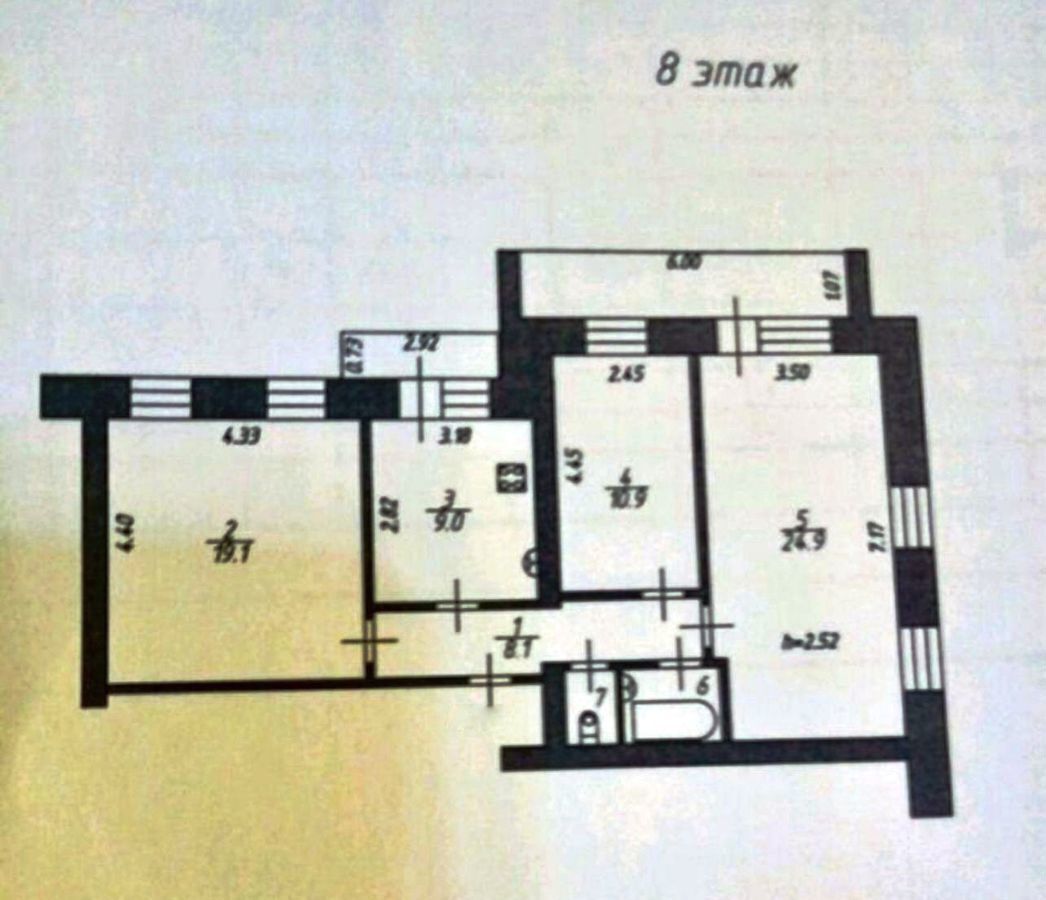 квартира г Иваново р-н Октябрьский ул Революционная 16 фото 17