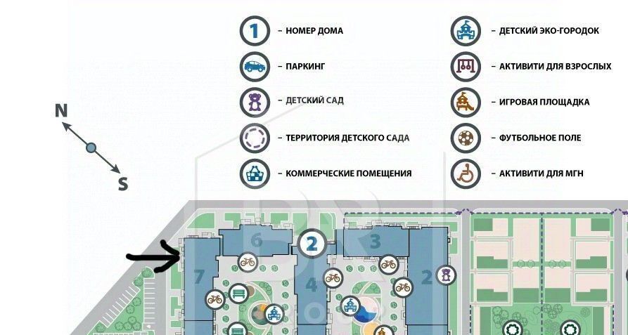 квартира г Санкт-Петербург метро Комендантский Проспект пр-кт Авиаконструкторов 63 ЖК «Полис Приморский» округ Юнтолово фото 6