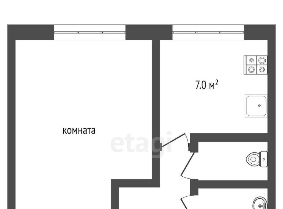 квартира г Тюмень р-н Калининский ул Самарцева 19в Калининский административный округ фото 3