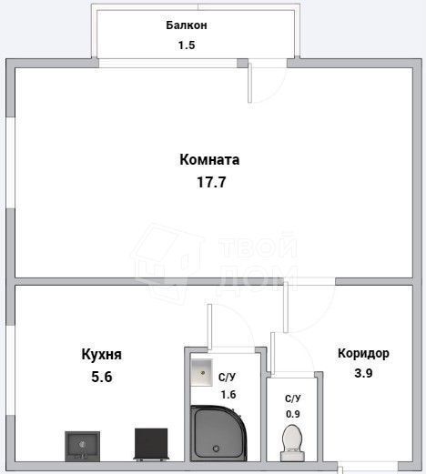 квартира г Санкт-Петербург метро Академическая ул Софьи Ковалевской 1к/1 фото 17