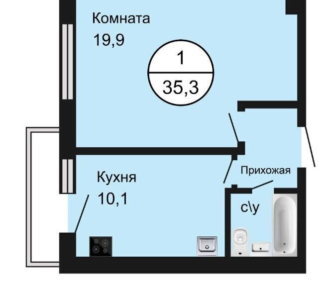 квартира г Москва метро Кленовый бульвар ул Судостроительная 37/11 фото 20