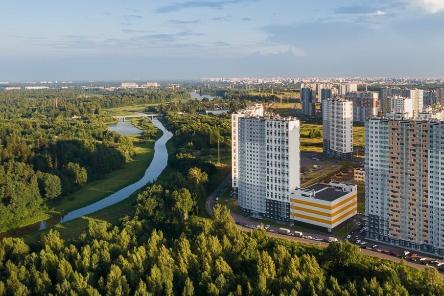 квартира г Санкт-Петербург метро Девяткино дор Муринская 31к/3 ЖК «Цветной город» Ленинградская область фото 6