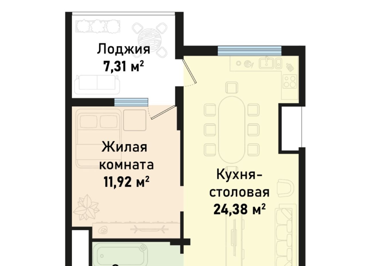 квартира р-н Черноморский пгт Черноморское ул Евпаторийская 1 Черноморское сельское поселение фото 18