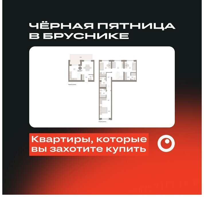 квартира г Тюмень жилой район «Речной порт» Центральный административный округ фото 1