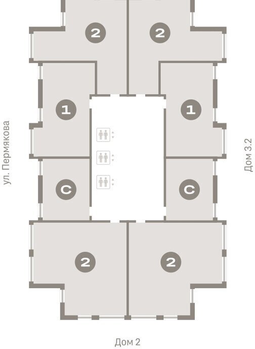 квартира г Тюмень р-н Ленинский Ленинский административный округ фото 2