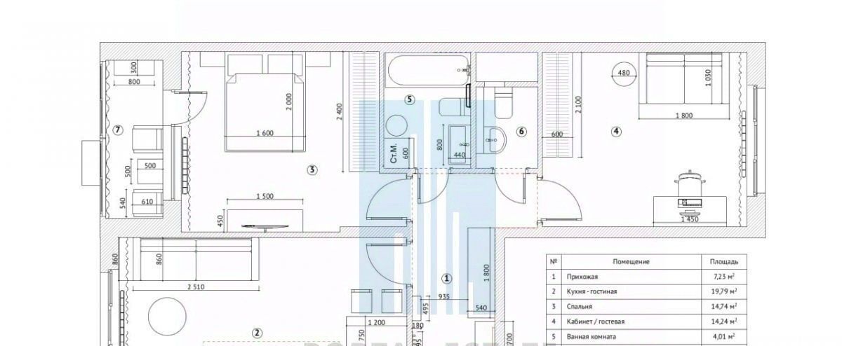 квартира г Москва п Десеновское ул 3-я Нововатутинская 6 Кедровая фото 2