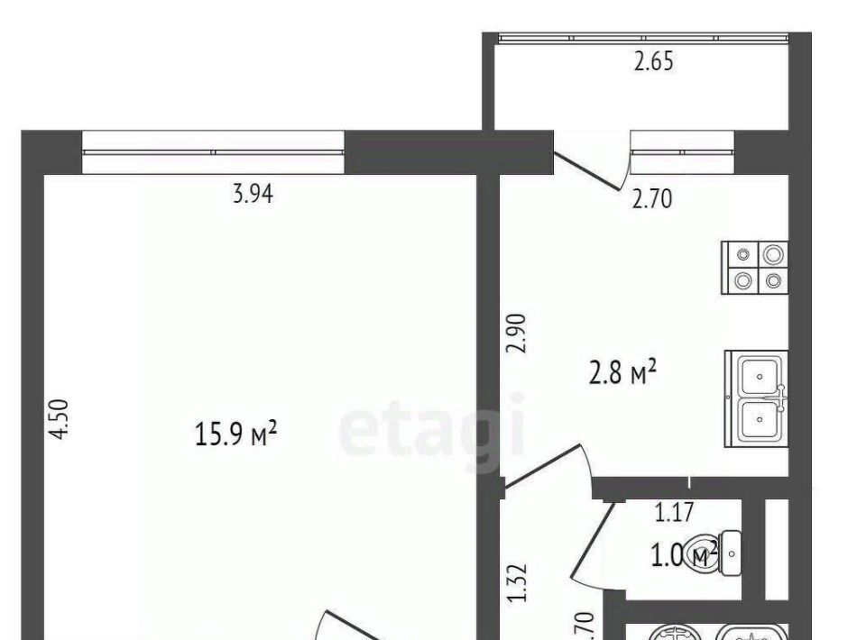 квартира г Калининград р-н Московский ул Аллея смелых 38а фото 29