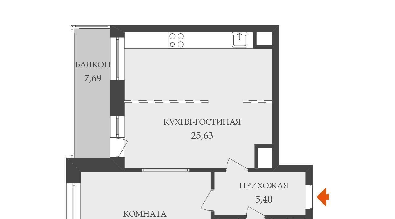 квартира г Санкт-Петербург пр-кт Дунайский 7к/7 Звездная фото 33