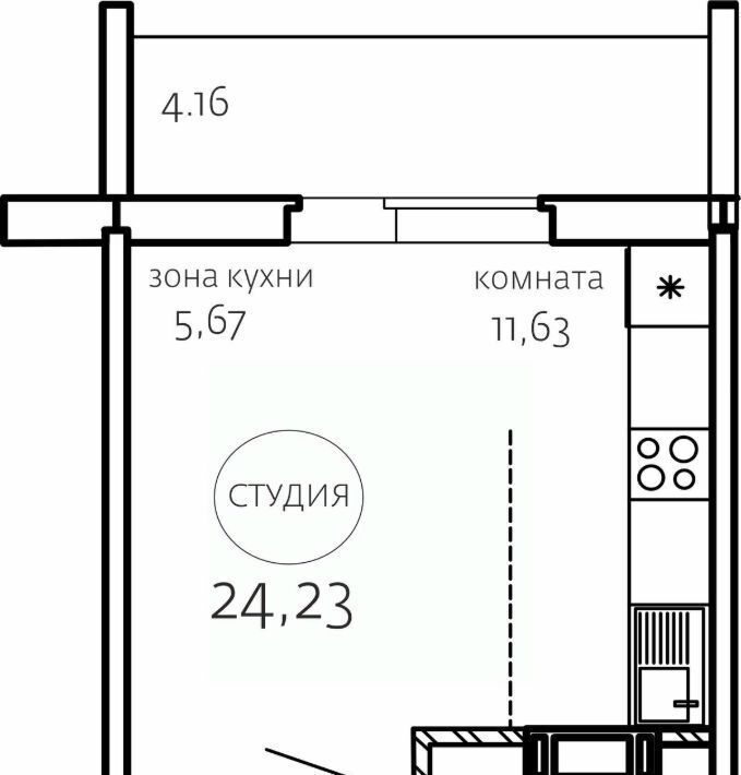 квартира г Челябинск р-н Курчатовский ЖК «Хорошее решение» фото 1