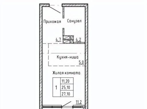 квартира г Владивосток р-н Первореченский микрорайон «Снеговая Падь» фото 1