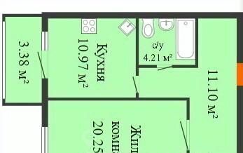 квартира г Воронеж р-н Коминтерновский пер Здоровья 90г/1к 2 фото 1