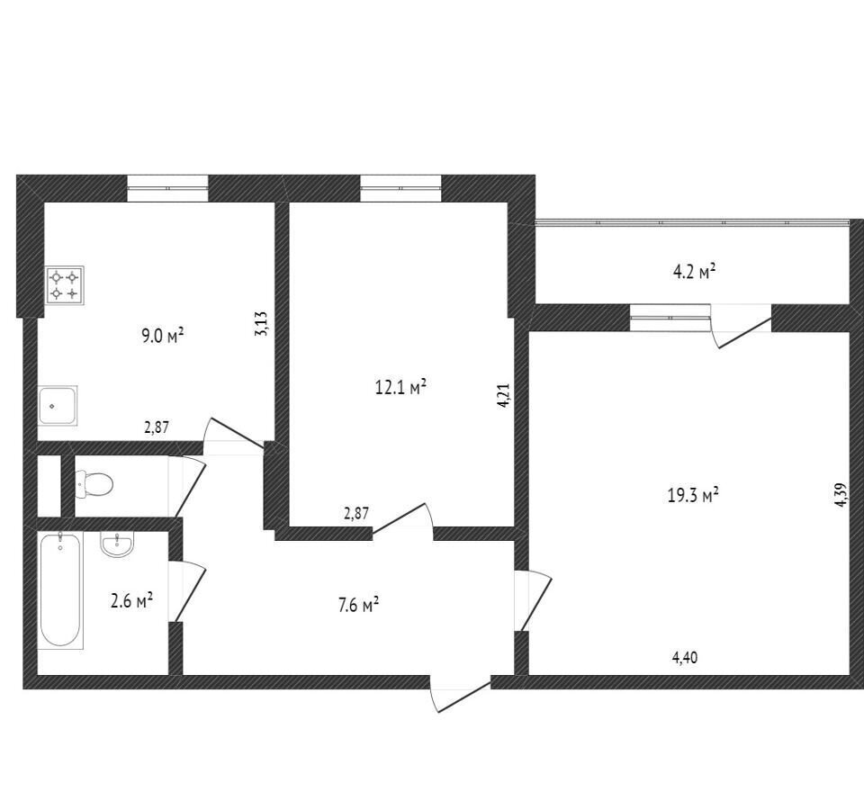 квартира г Тобольск мкр-н 7А, 31 фото 17