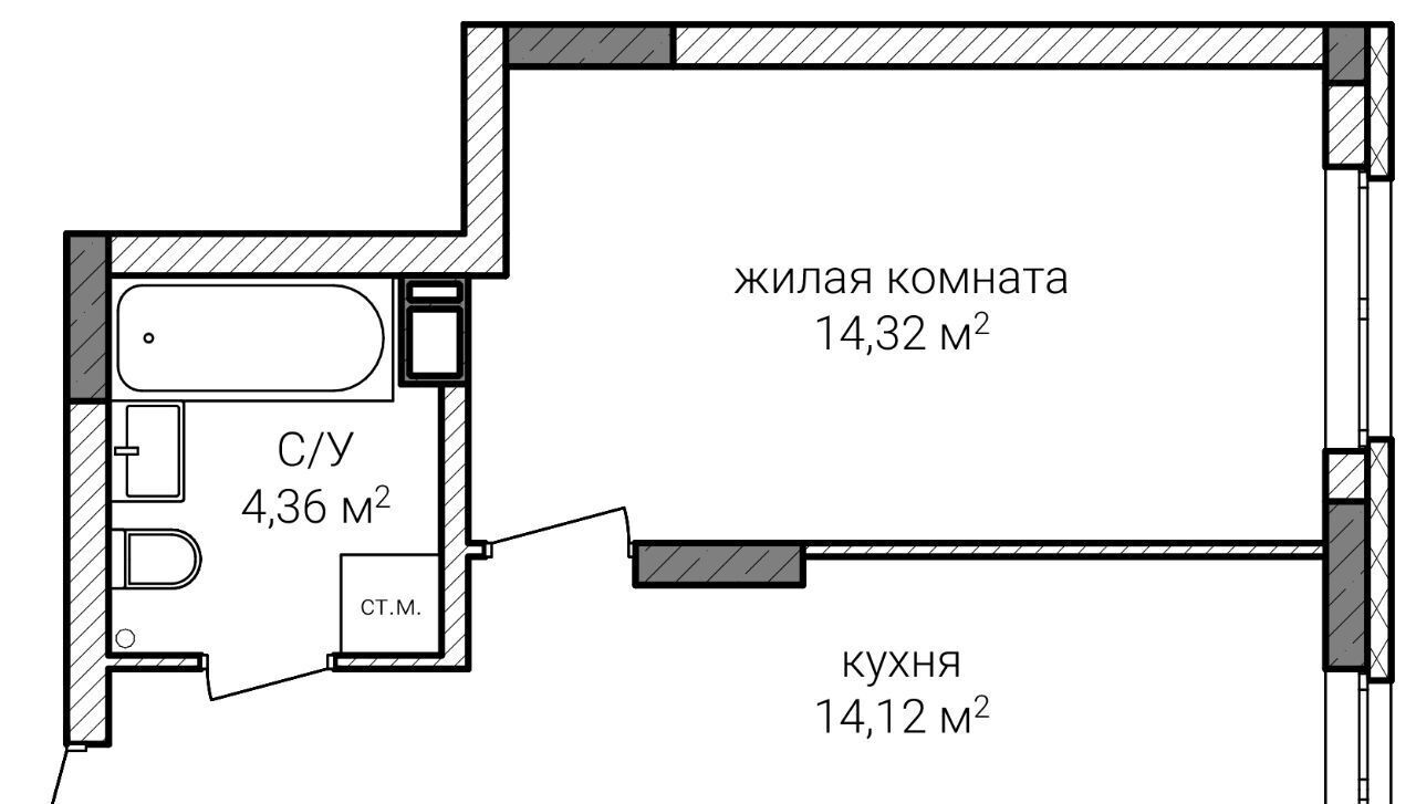 квартира г Нижний Новгород р-н Советский Горьковская Сахарный Дол жилой комплекс фото 1